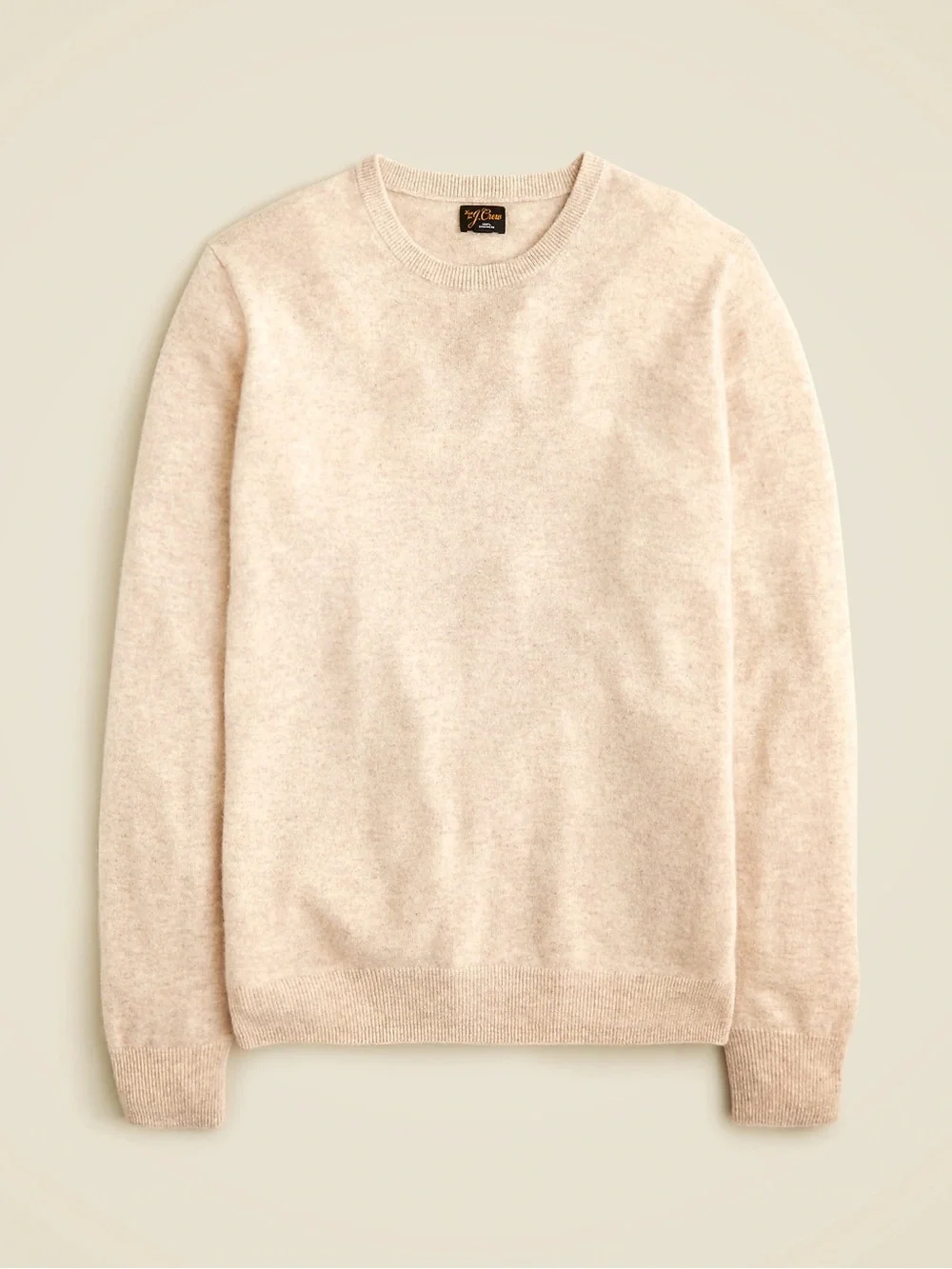 J. Crew Women's XS 100% Mongolian Cashmere Cream Crewneck Sweater